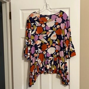 Mister Zimi Multicolor Floral Tunic Top US size 4-6. AUS size 8